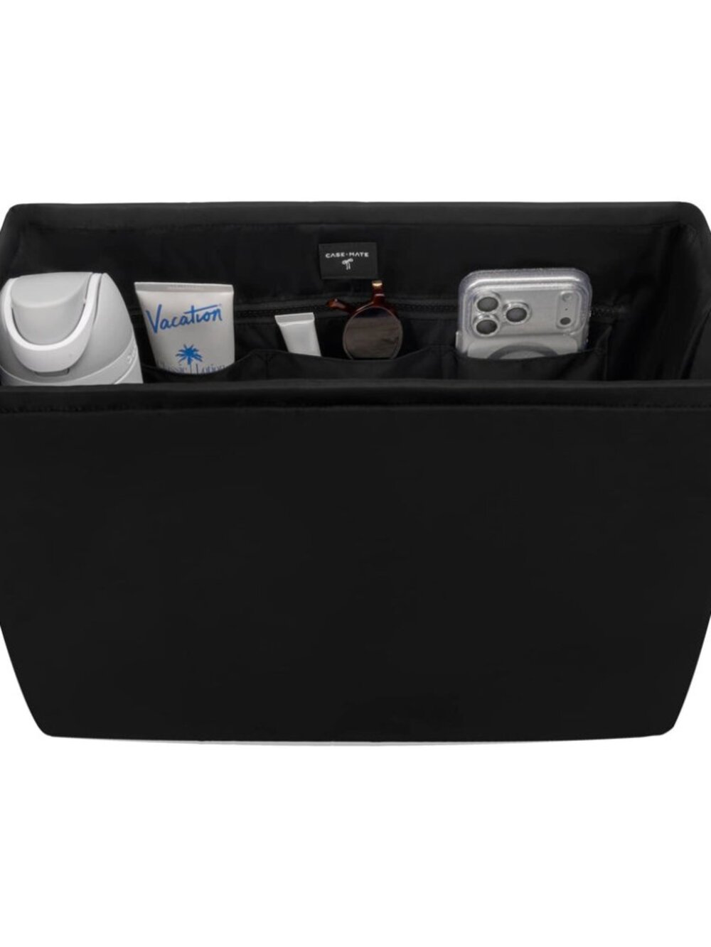 Case-Mate Jelly Tote Organizer Insert Black Laptop Sleeve Multi Pocket NWT
